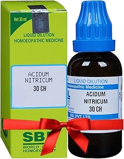 SBL Acid Nitricum 30 CH Homeopathic Medicine 30ml - Set of 1 Bottle