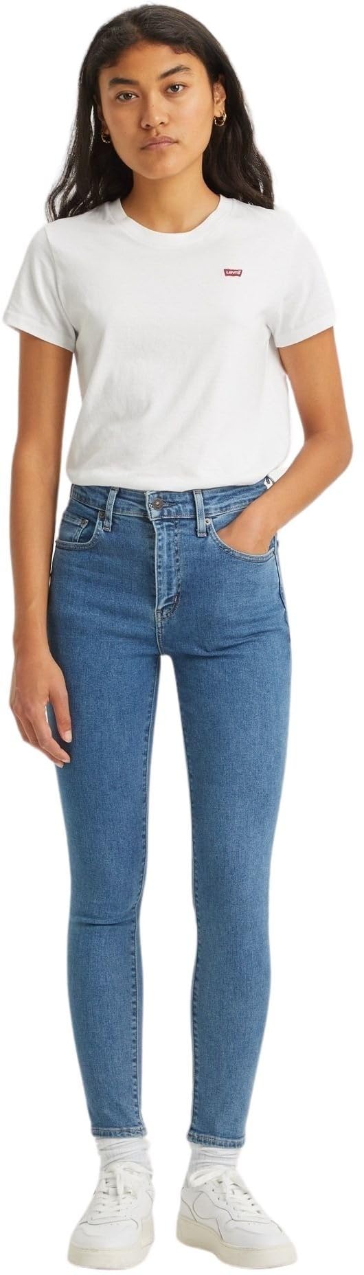 Levi's Women's Beach Break Stone 721 High Rise Skinny Jeans, 26W / 32L