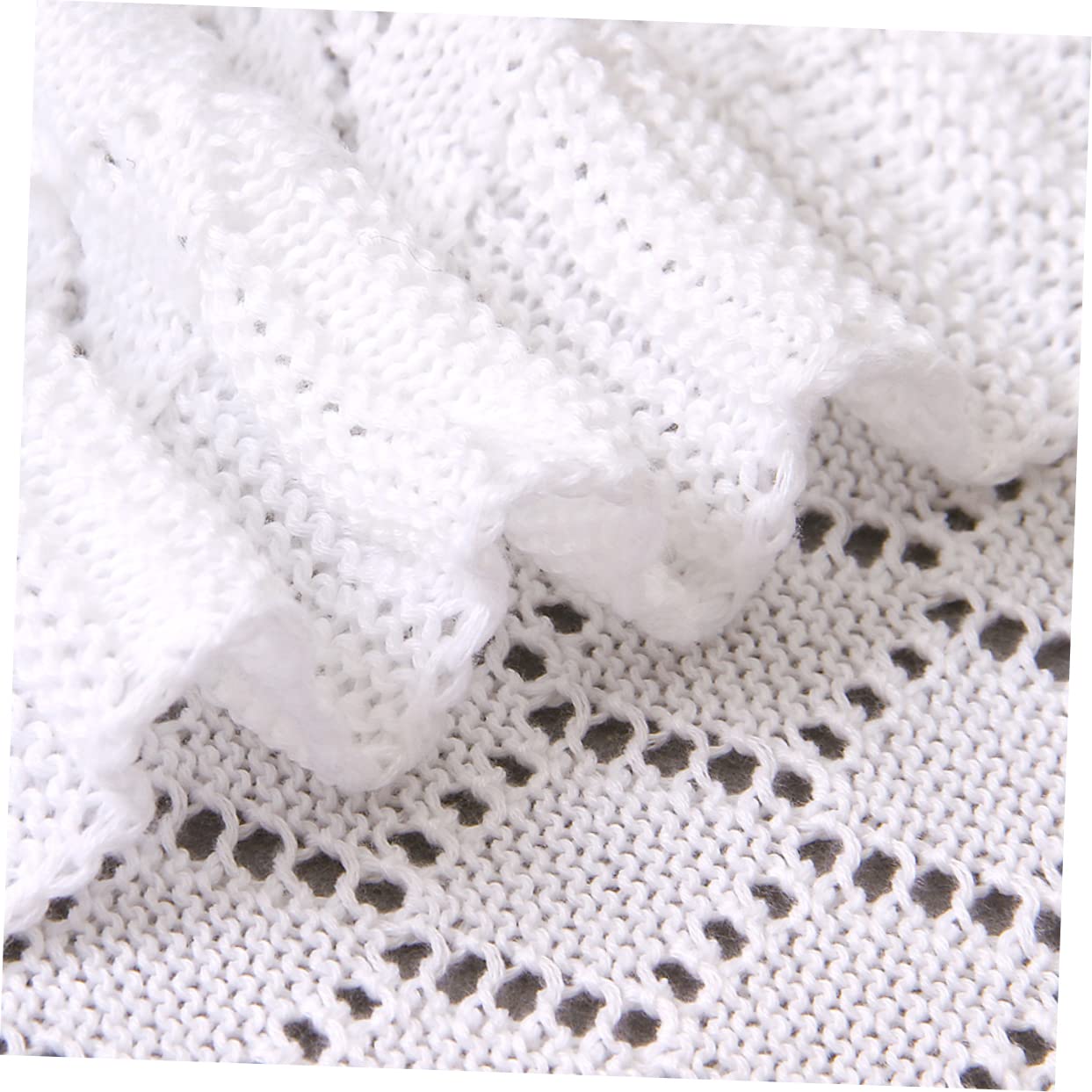 VICASKY Coperta in Pile Lavorato A Maglia Per Neonati Morbida Calda Antivento Per Passeggino Per Uso Ed Esterno