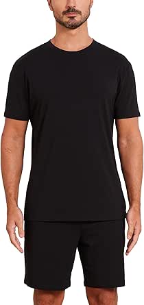 Netdraw Men's Ultra-Soft Bamboo Viscose Hoodie Shirt UPF 50 Sun Protection Long Sleeve Lightweight UV Shirt (Black, Small) At Men's Clothing Store - View #2