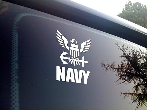 Miniatura 5 de Viavinyl - Calcomanía de vinilo de la vieja escuela de la marina de Estados Unidos para ventanas de automóviles y camiones, MacBook y portátiles