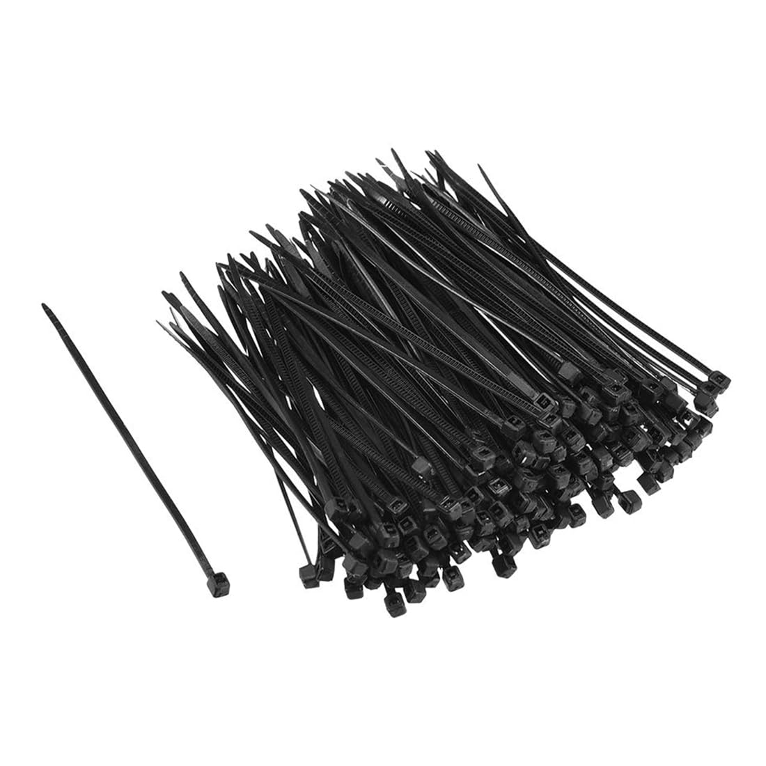 TA-VIGOR 300Pcs Nylon Cable Ties Black