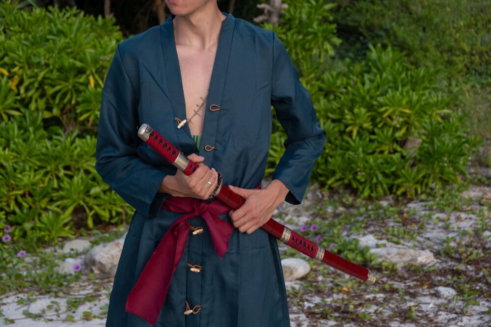 Spada Cosplay Katana di bambù Anime, Spada di Un Pezzo Ispirata a Katana Roronoa Zoro 105 cm 41 Pollici Una varietà di Stili tra Cui Scegliere