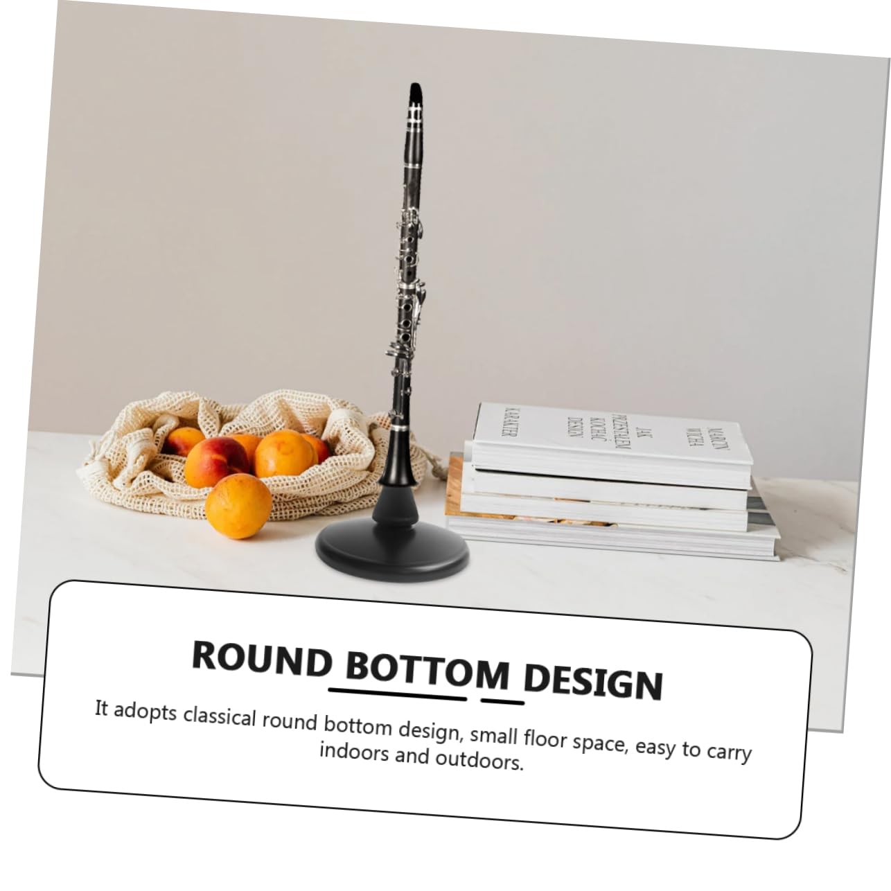Toyvian Supporto Stabile Per Flauto e Clarinetto in Ferro Antiscivolo, Espositore Compatto e Robusto Per Strumenti a Fiato, Facile Da Trasportare e Installare Per Studenti e Musicisti