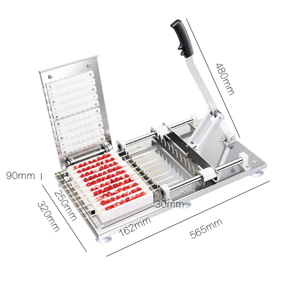 Machine pour Brochettes De Viande en Acier Inoxydable À 10 Trous Rapid Wear Porter Une Brochette De Viande Un Filon, Un Outil pour Barbecue, Un Filon Commercial
