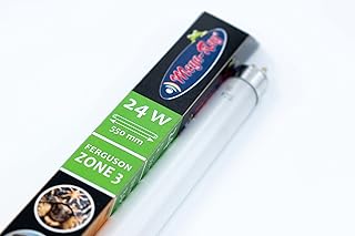 Mega-Ray T5 UVB Reptile Light Bulb 24 Watt 22" Long - High Output Fluorescent Lamp with Optimal UVB Production - Ideal for Reptile Health and Well-Being - Long Lasting UVB Bulb for Basking Reptiles