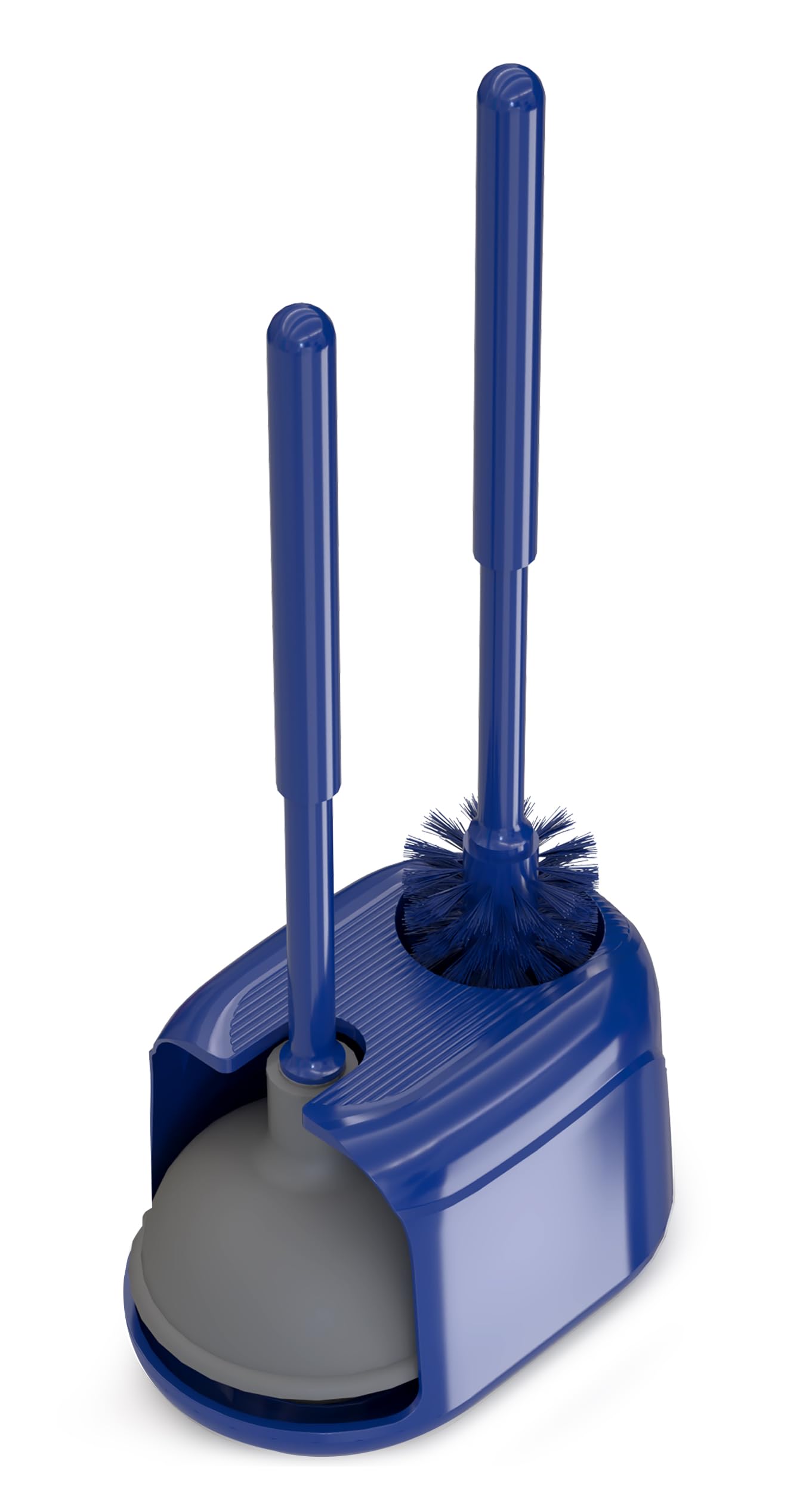 Utopia Home Toilet Plunger and Brush Set with Holder for Deep Cleaning, Includes Toilet Bowl Brush and Plunger for Effective Bathroom Cleaning (Pack of 1, Navy)