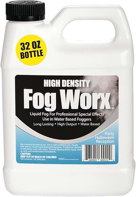 FogWorx Extreme High Density Fog Juice - Quart – 32 Fluid Ounces of Long...