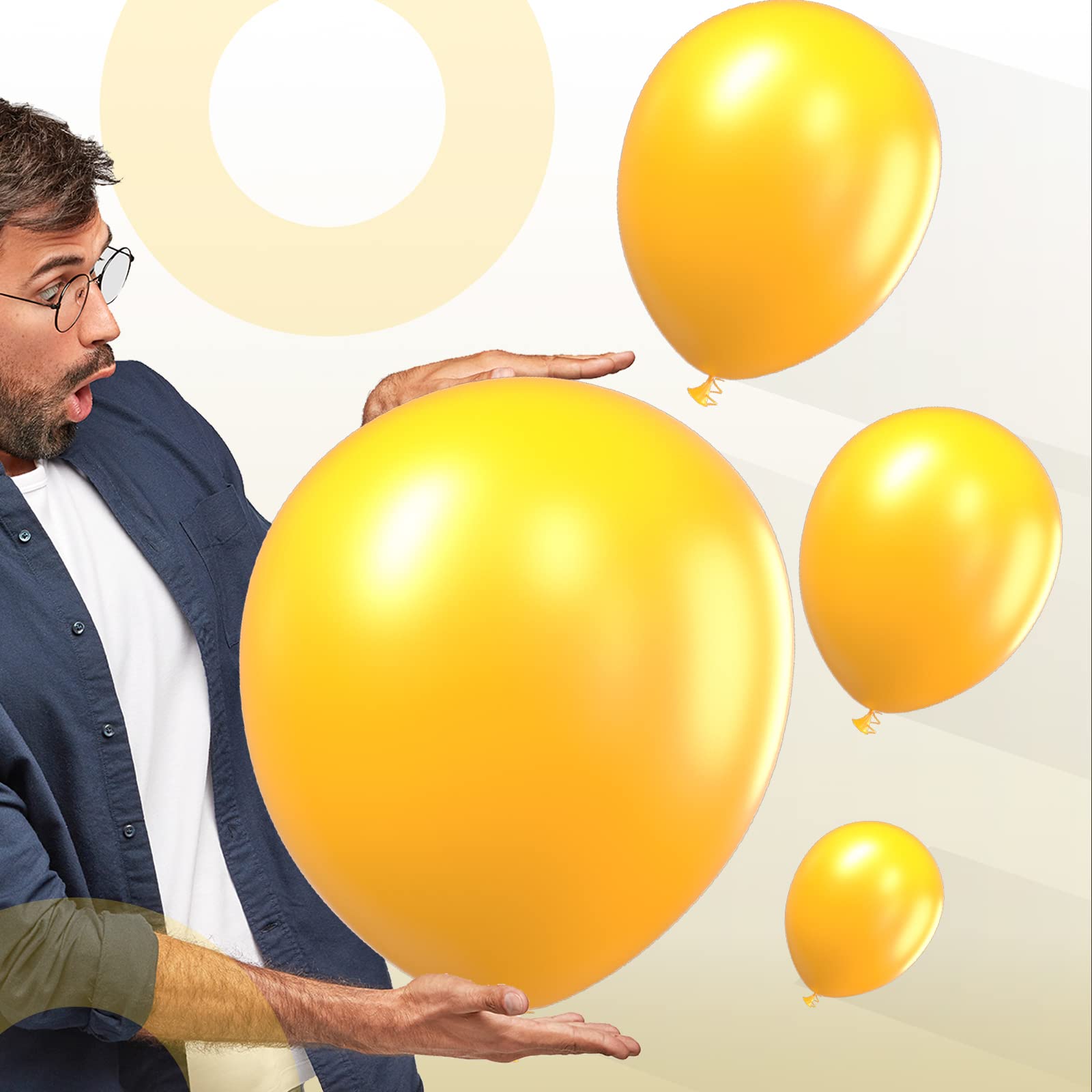 PartyWoo Mustard Yellow Balloons 100pcs Different Sizes of 18 12 10 5 Inch Yellow Fall Balloon Arch Kit for Birthday Engagement Baby Shower Bee Sunflower Little Cutie Party Decorations Yellow-Y10