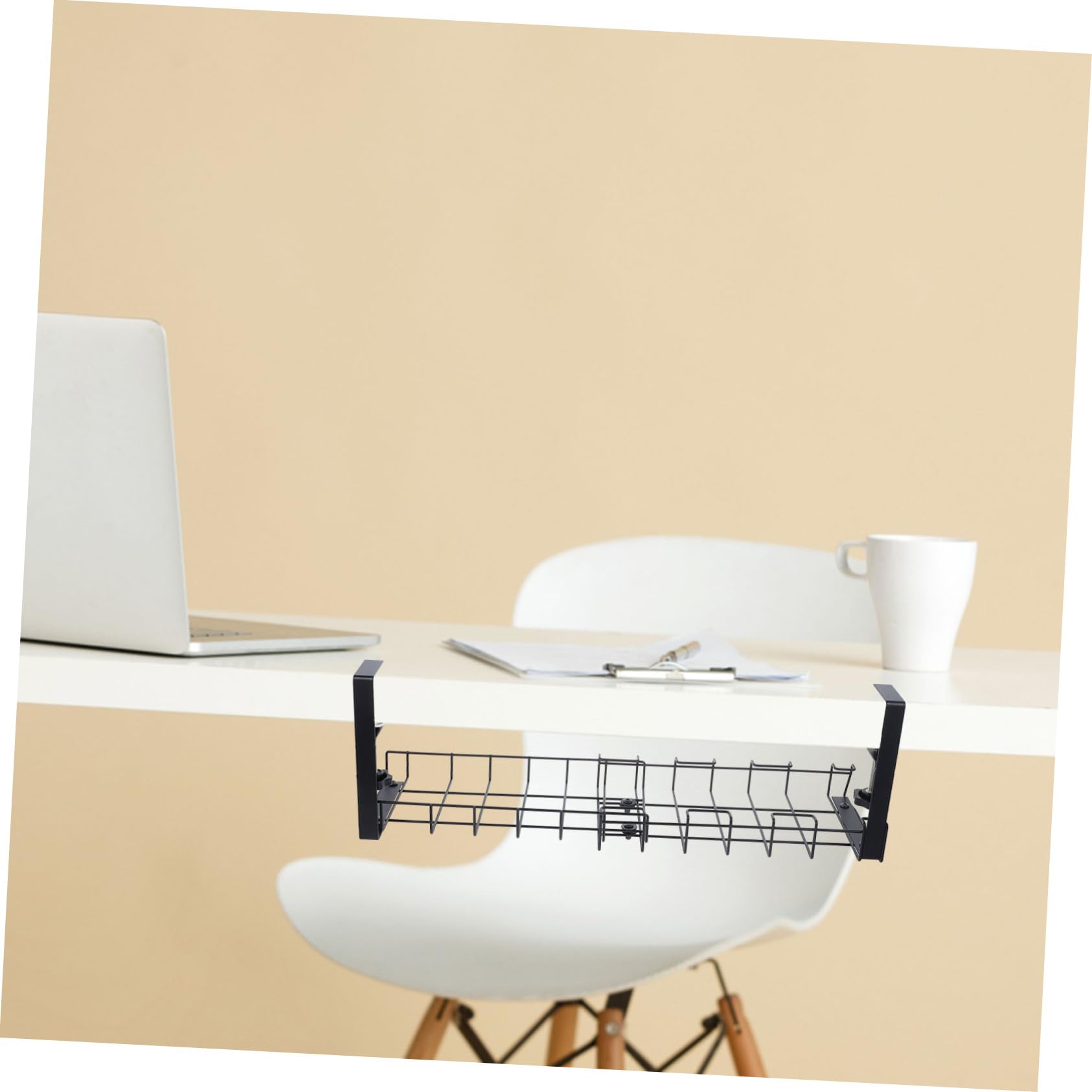 Operitacx Organizador De Cables Bajo Escritorio Bandeja para Gestión De Cables Oficina Cesta De Organización para Escritorio