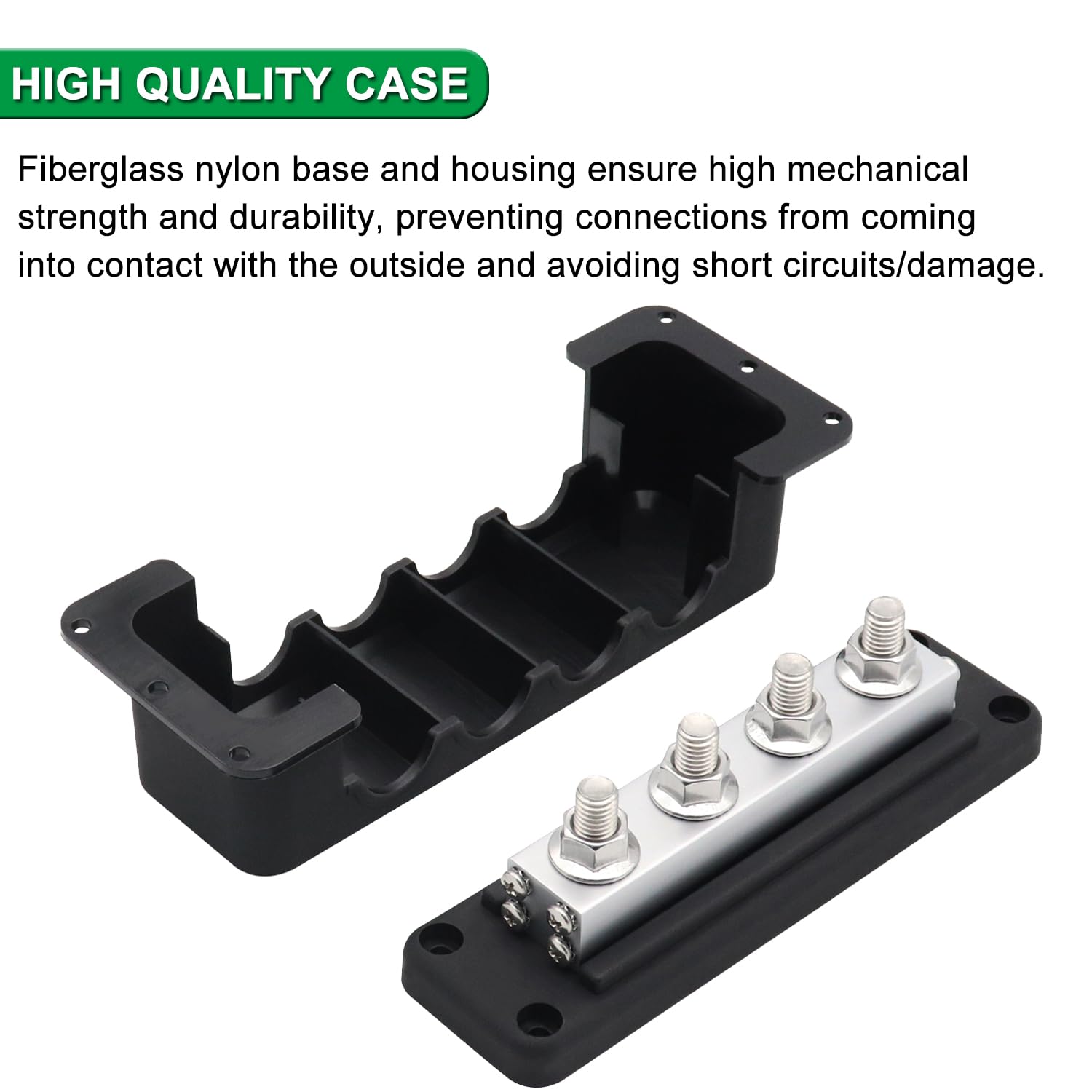 5 Set Bus Bar Power Distribution Block Kit | 6 Terminal, 600V 15A | Screw Terminal Strips