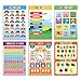 EDUCATES Educational Preschool Poster for Toddler and Kid for Nursery Homeschool Kindergarten Classroom - 16.5 x 11.2 Inch (11 Pieces, English Style)