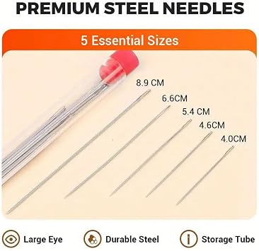 37PCS Sewing Tool Set,Needles Thread Hand Repair Tools,Multi-Purpose Needle and Thread Kit, Complete Needle & Thread Set with Repair & Embroidery Tools,Portable DIY Hand Made Craft Set for Beginners