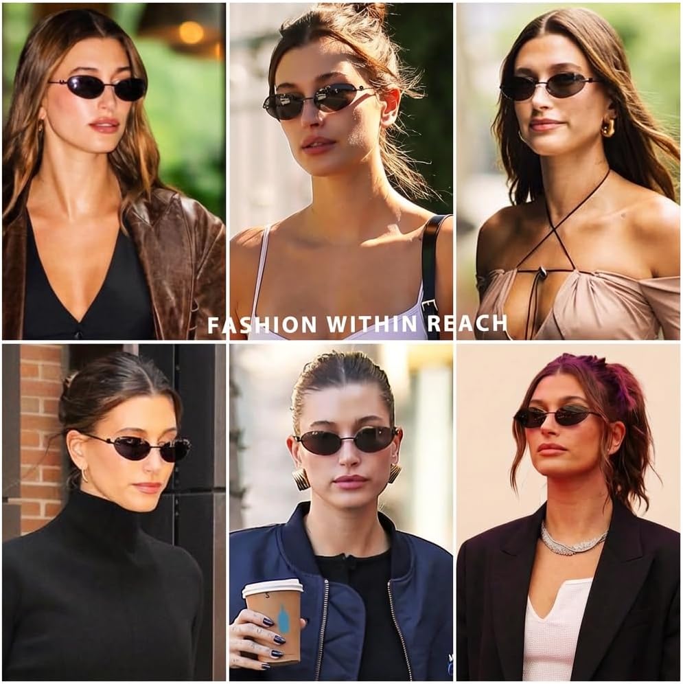 mosanana Y2K Oval Sunglasses for Women and Men Mod. Hacker - Image 4