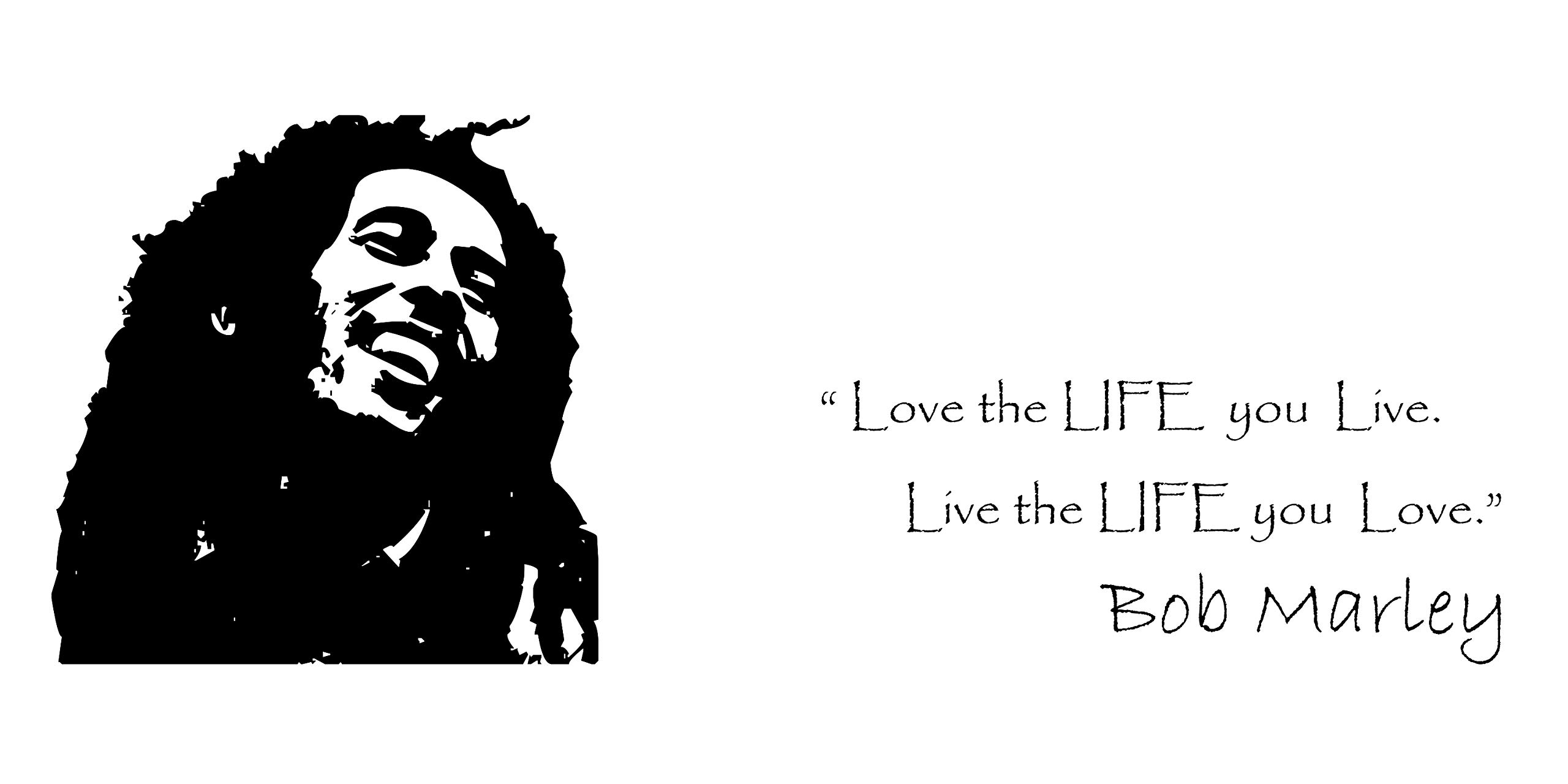 DECOR Kafe Decal Style The Legend Bob Marley Wall Sticker Wall Poster (PVC Vinyl, 149 X 58 cm)