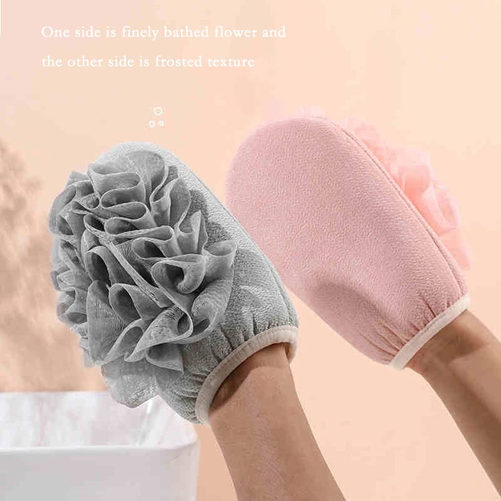 Ręcznik Złuszczający Złuszczające Gąbki Do Kąpieli Rękawiczki Złuszczające Rękawiczki Loofah Gąbka Pod Prysznic Peeling do Ciała Gąbka Pod Prysznic (2 paczki) Rękawiczki Złuszczające (Kolor
