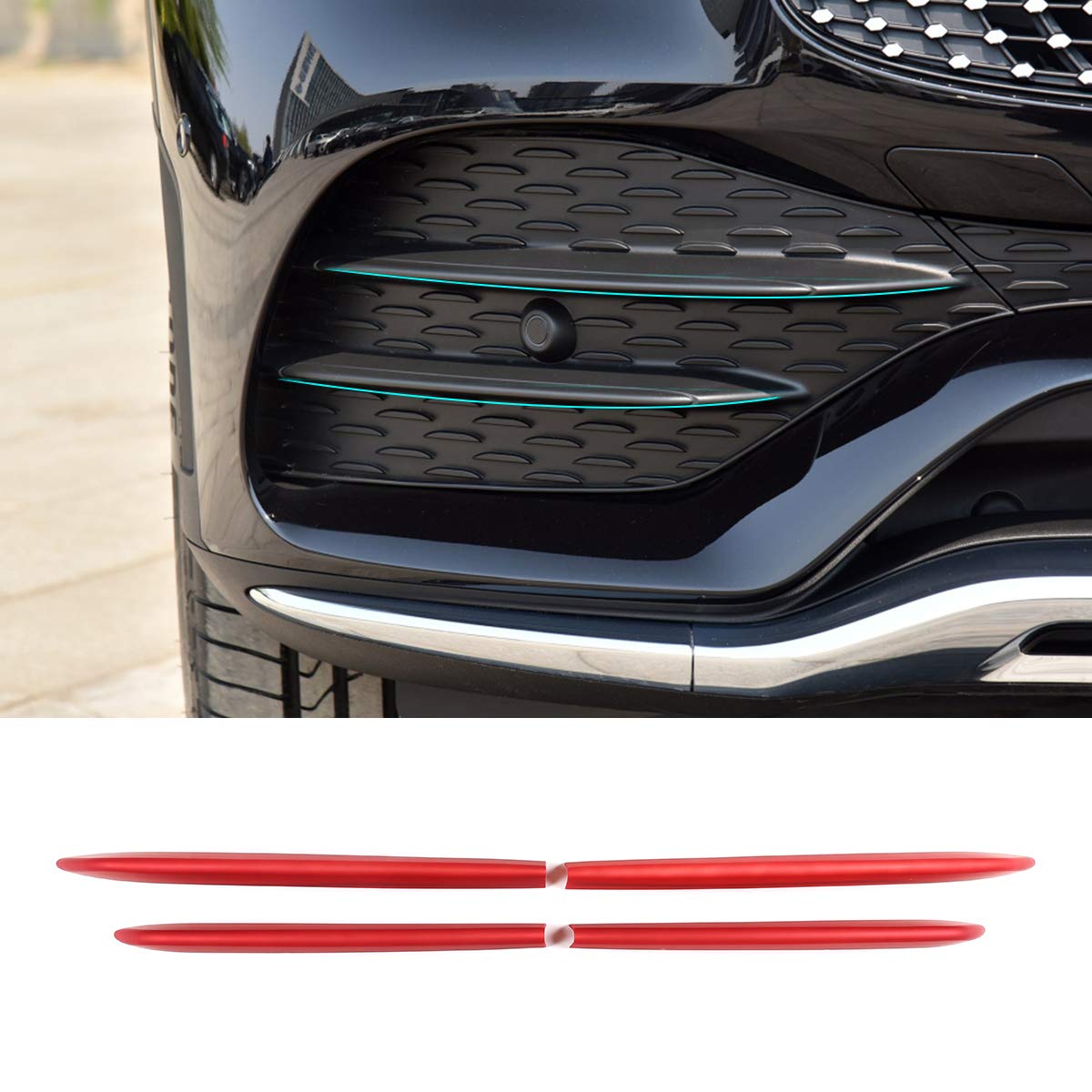 Tiras para faros de Benz GLC X253 2020: proteja con estilo ABS 6