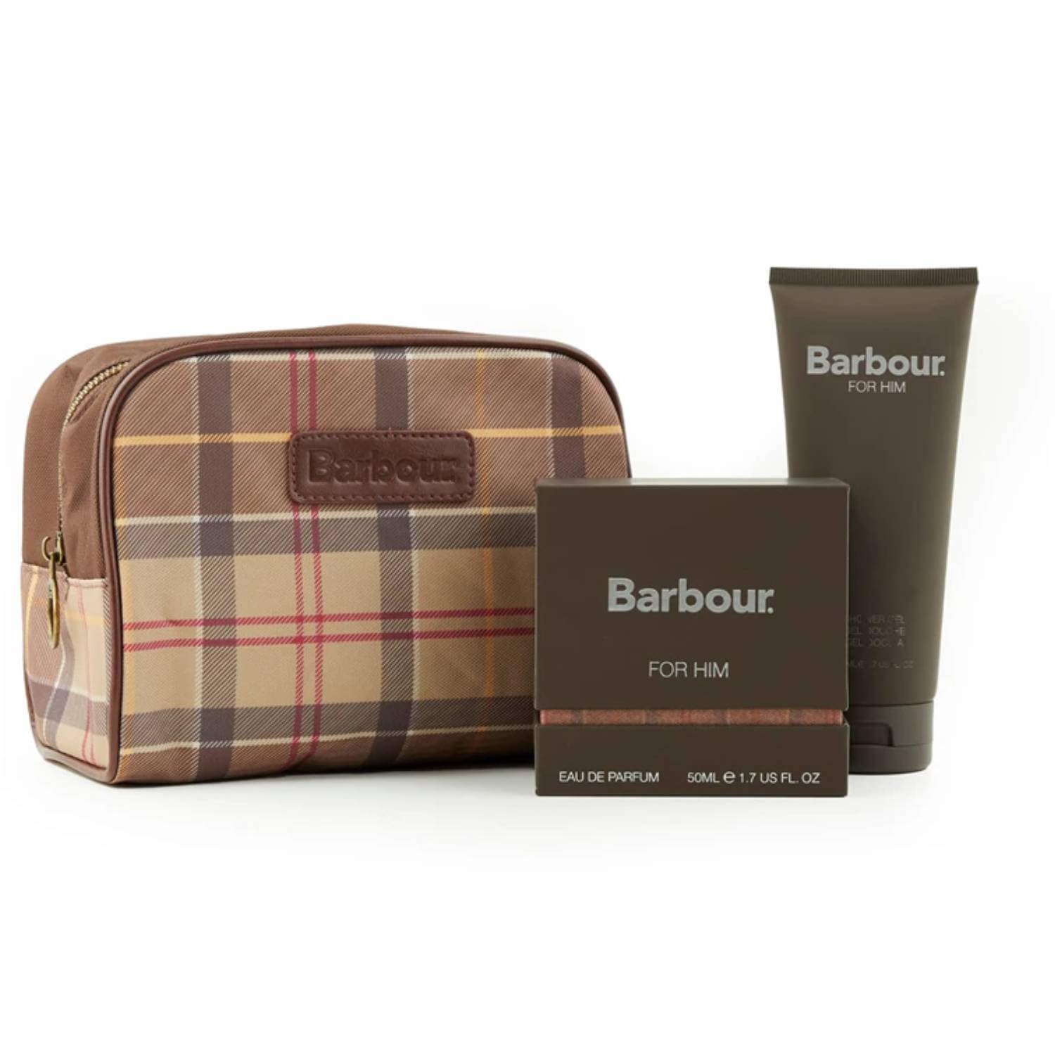 Barbour Origins Confezione Regalo Uomo – Profumo Eau de Parfum 50 ml, Gel Doccia 200 ml e Pochette in Omaggio