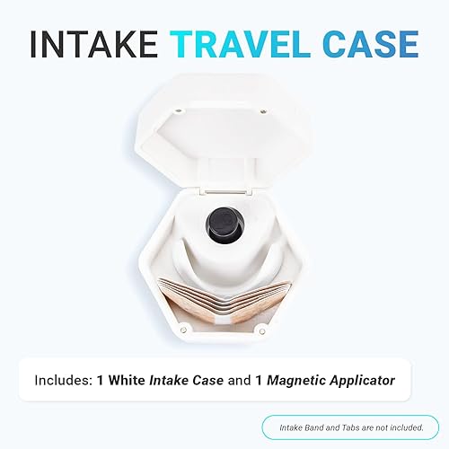 Miniatura 2 de Intake Estuche de viaje para respiración y aplicador de recarga magnético, estuche de viaje pequeño para tiras nasales de admisión, con capacidad