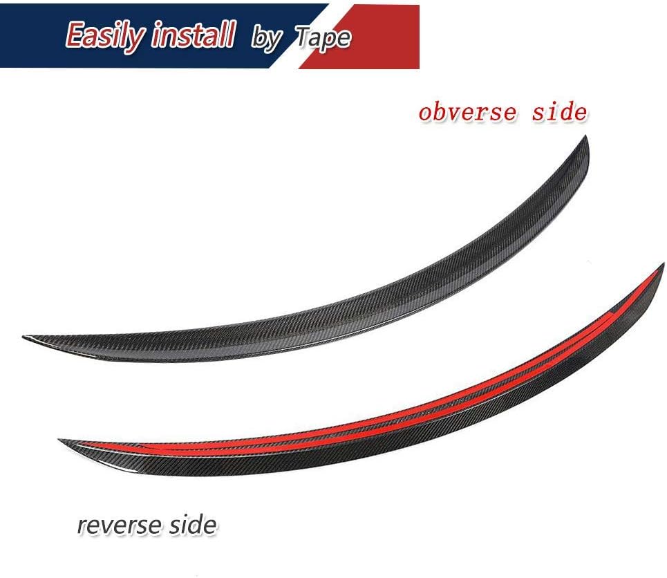 Rear Trunk Spoiler Fits for Mercedes Benz CLA Class W118 C118 CLA180 CLA200 CLA220 CLA250 CLA35 CLA45 AMG Sedan 2020+ Rear Wing Spoiler Body Kits Factory Outlet (Carbon Fiber Black)