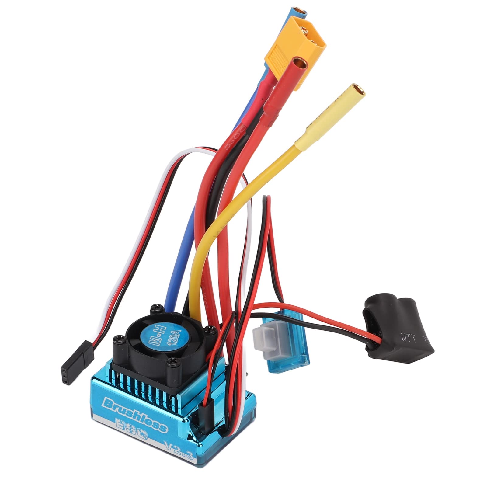 Dilwe Zestaw Silnika Bezszczotkowego 3650, Silnik Bezszczotkowy 3100KV ze Stopu Aluminium z 120A ESC i kartą Programowania, Konfiguracja XT60 2 do 4S dla 1 10 1 8 Kierowców Samochodów RC