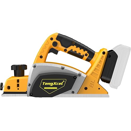 Electric Hand Planer for Dewalt 20V MAX Battery, 3-1/4 Inch Cordless Planer with Brushless Motor, 30000CPM, 2mm Cut Depth, Wood Planer for Carpentry Home DIY Woodworking(No Battery)