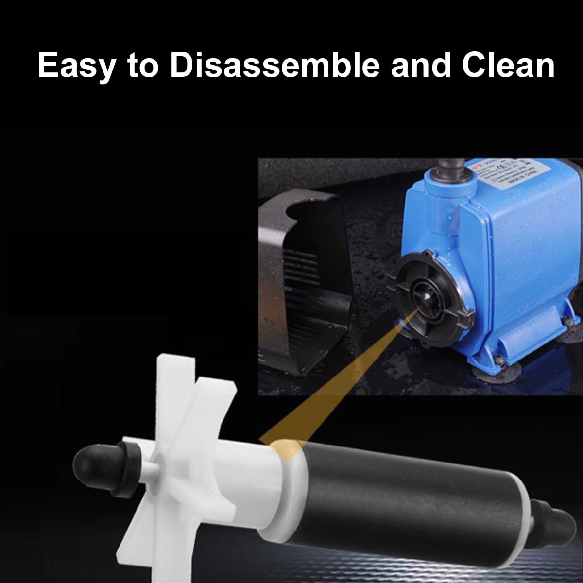 Replacement Rotor Impeller,Girante per Pompa dell'Acqua,Pompa Impeller/Rotore Per Pompa Acqua Filtro Girante Rotore Albero Cuscinetto Pompa Rotore Rotore