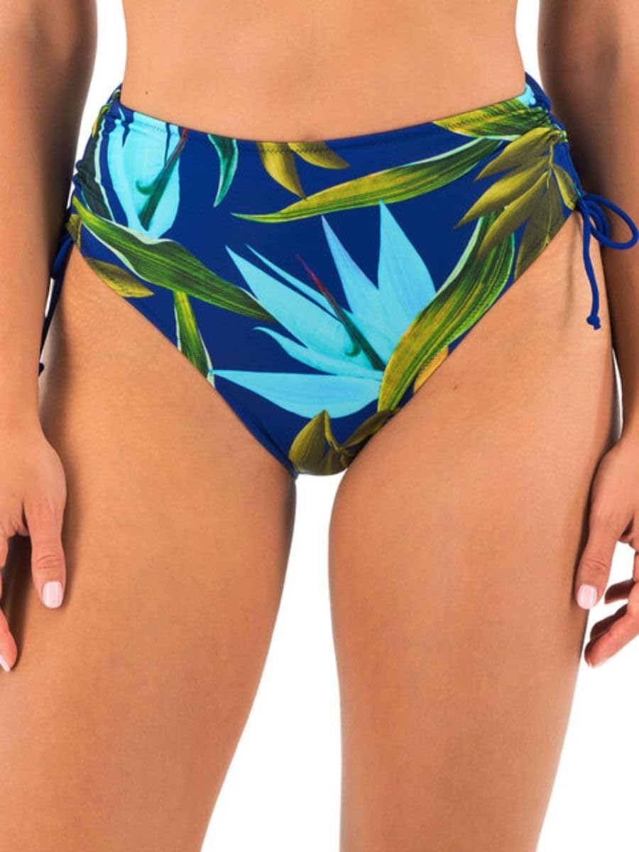 Fantasie 503978 Pichola High Waisted Bikini Brief Tropical Blue