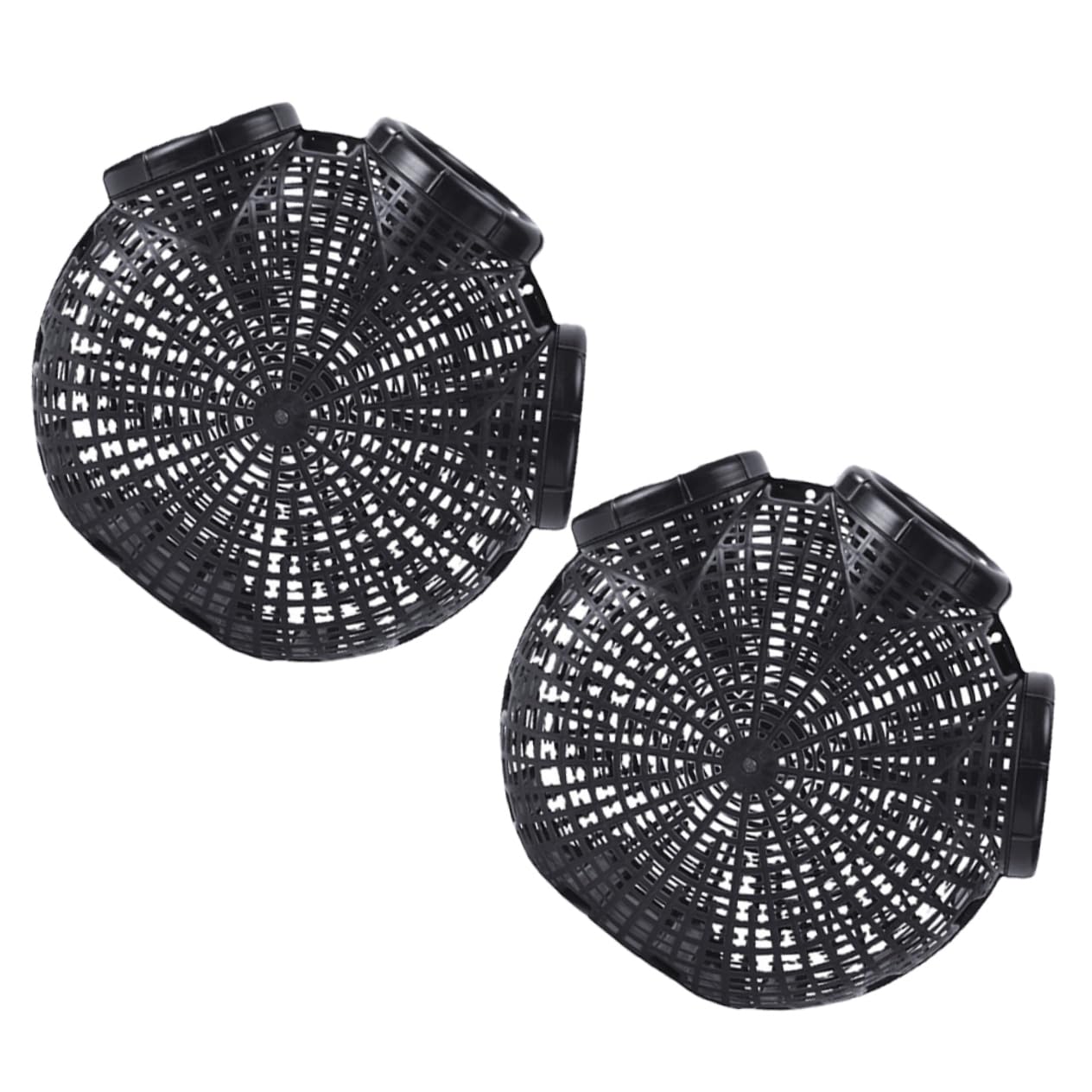 BESPORTBLE Trappola da Pesca Portatile per Gamberi e Granchi in Plastica Resistente, Set da 2 Pezzi Rete Staccabile, Adatta Ad Acqua Dolci e Salate per attività di Pesca all’Aperto