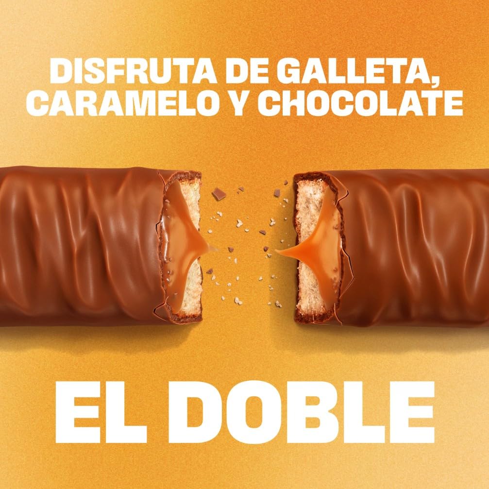 Twix, Barritas de Chocolate con Leche, Galleta y Caramelo, Pack de 5, Ideal para Calendarios de Adviento y Chocolates, 5 x 50 g