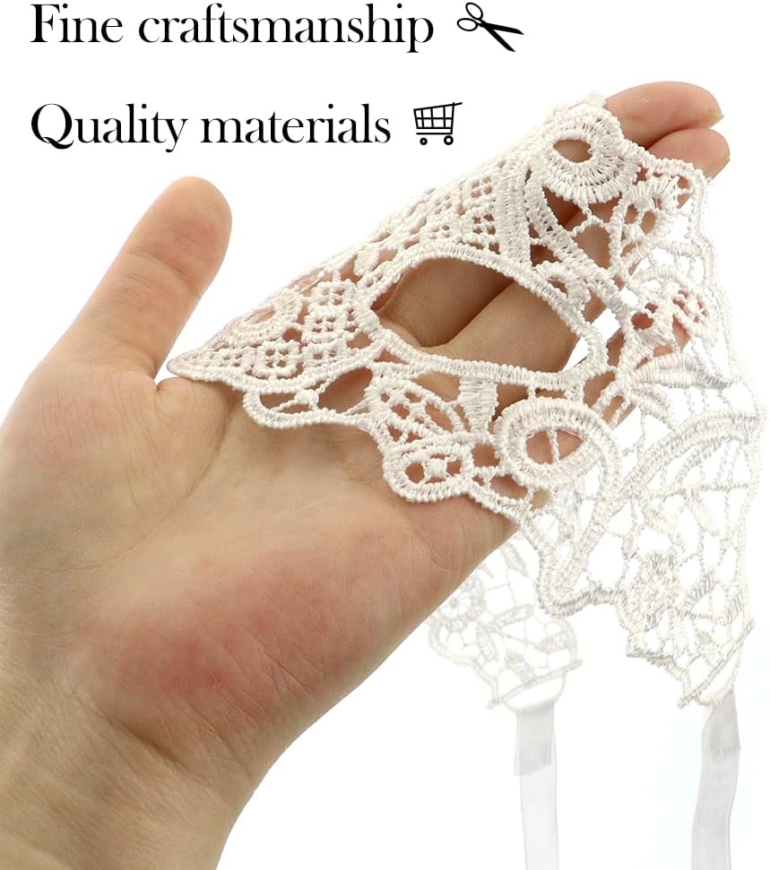 NODG 3 Pieces Womens Lace Eye Mask, Masquerade Mask Elastic,Masquerade for Halloween, Thememed Party, Venetian Party,Masquerade Mardi Gras