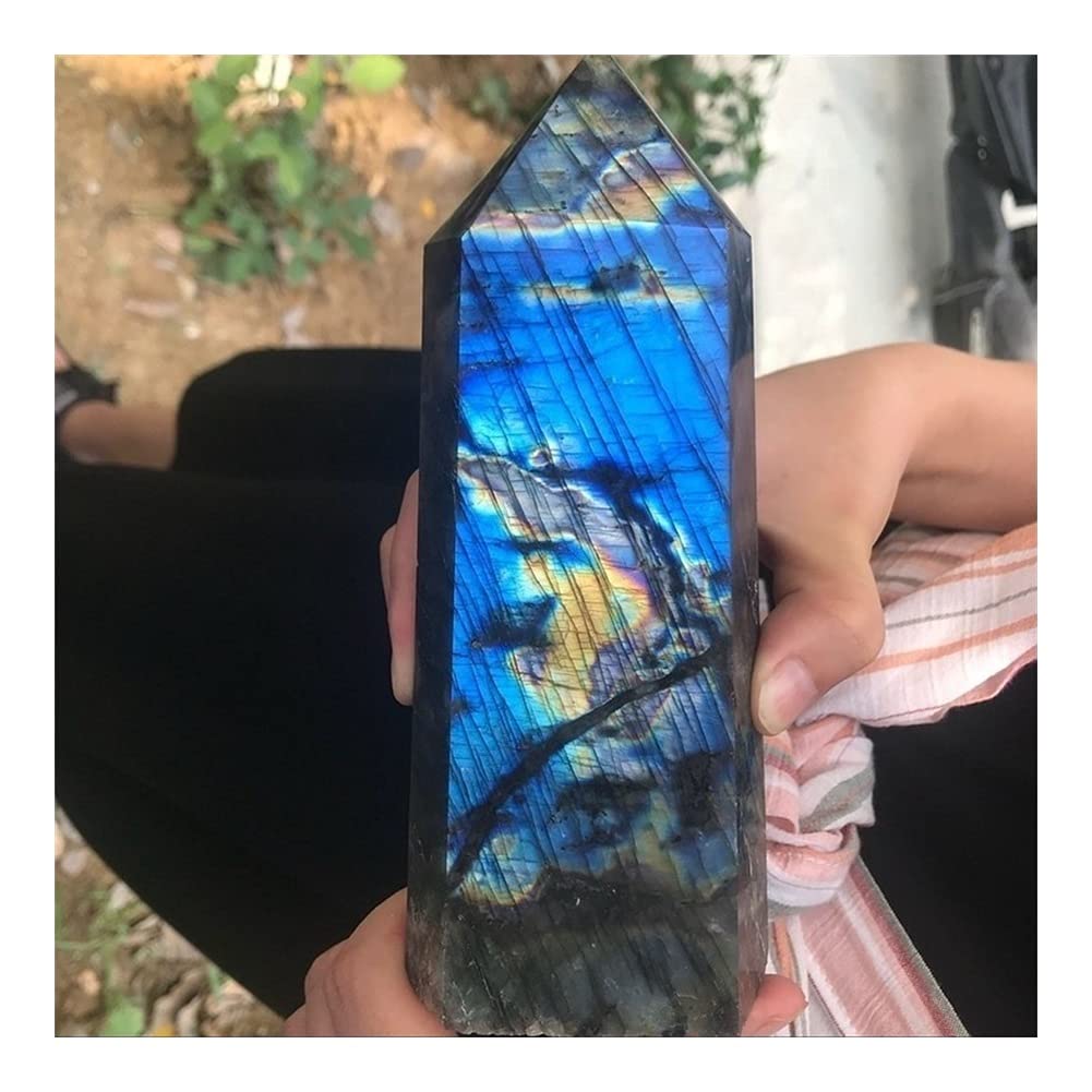 Sostegno Spirituale Guarigione della Bacchetta Magica della Bacchetta Magica del Labradorite di Cristallo Naturale