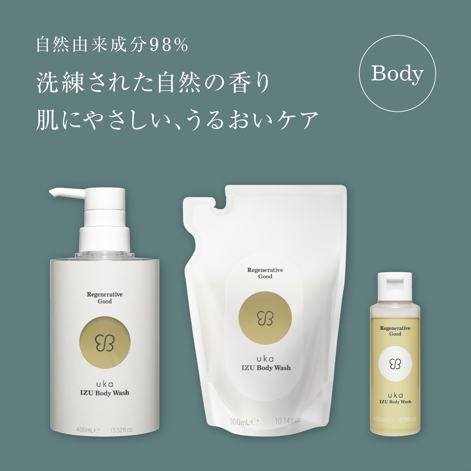 Amazon | uka(ウカ) IZU ボディウォッシュ 100mL / ボディソープ