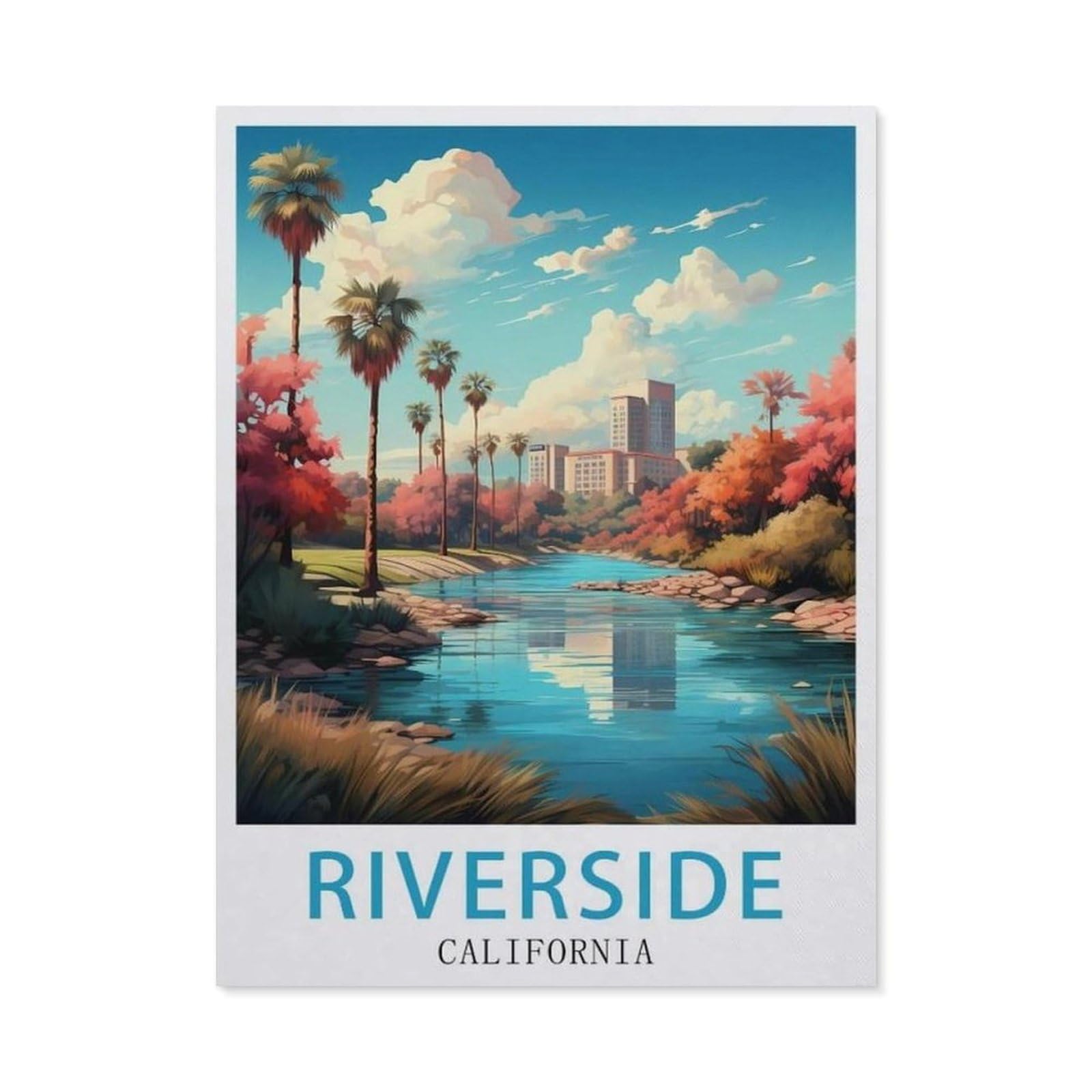 Metal Sign Tin Sign，Riverside California(20x30cm）