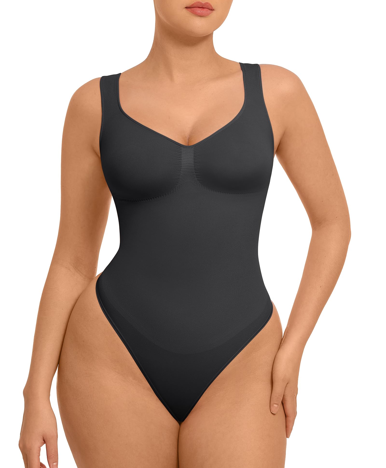 FeelinGirl Shapewear Bodysuit - Formender Body Mit Bauchkontrolle Und String
