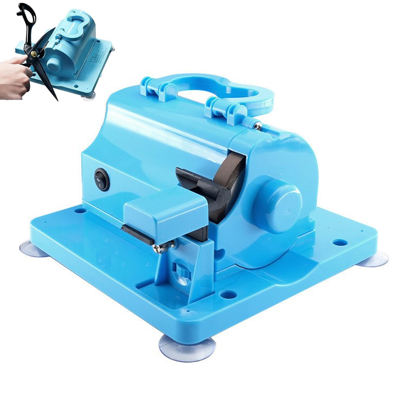 Affilatore Elettrico Per Forbici, Macchina Auto Affilante 4500RPM Con Mola Diamantata In Resina 8mm, Base A Ventosa Stabile, Affilacoltelli Per Sarto Salone Parrucchiere