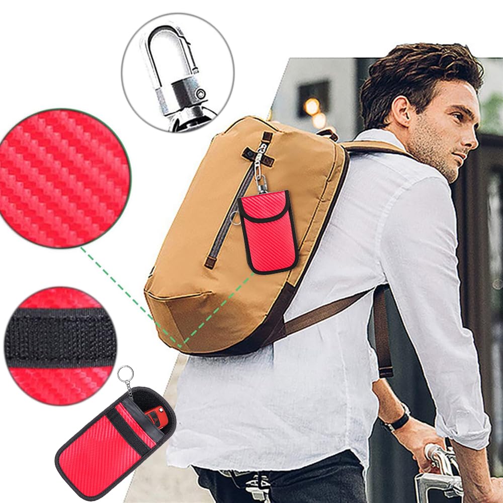 Faraday Tasche Für Autoschlüssel - RFID Signal Blocker Gegen Keyless Diebstahl