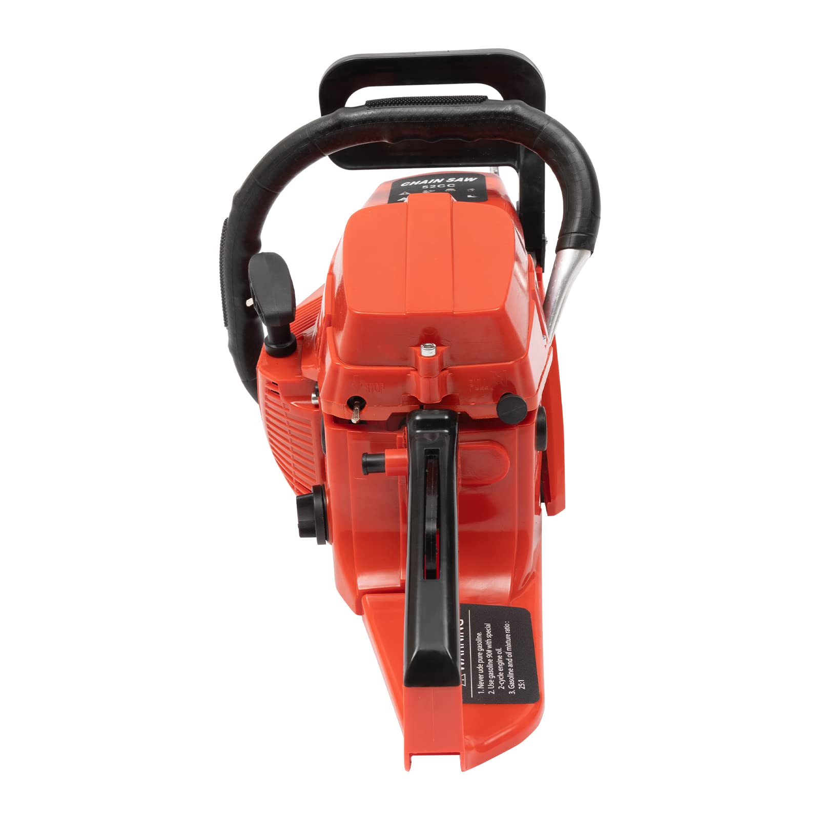 Motosega a Gas Sega a Catena 2 Tempi 52cc Troncatrice senza fili 2.2KW con Manico Antiscivolo per Taglio di Legno, Potatura di Rami degli Alberi, Sfricazione