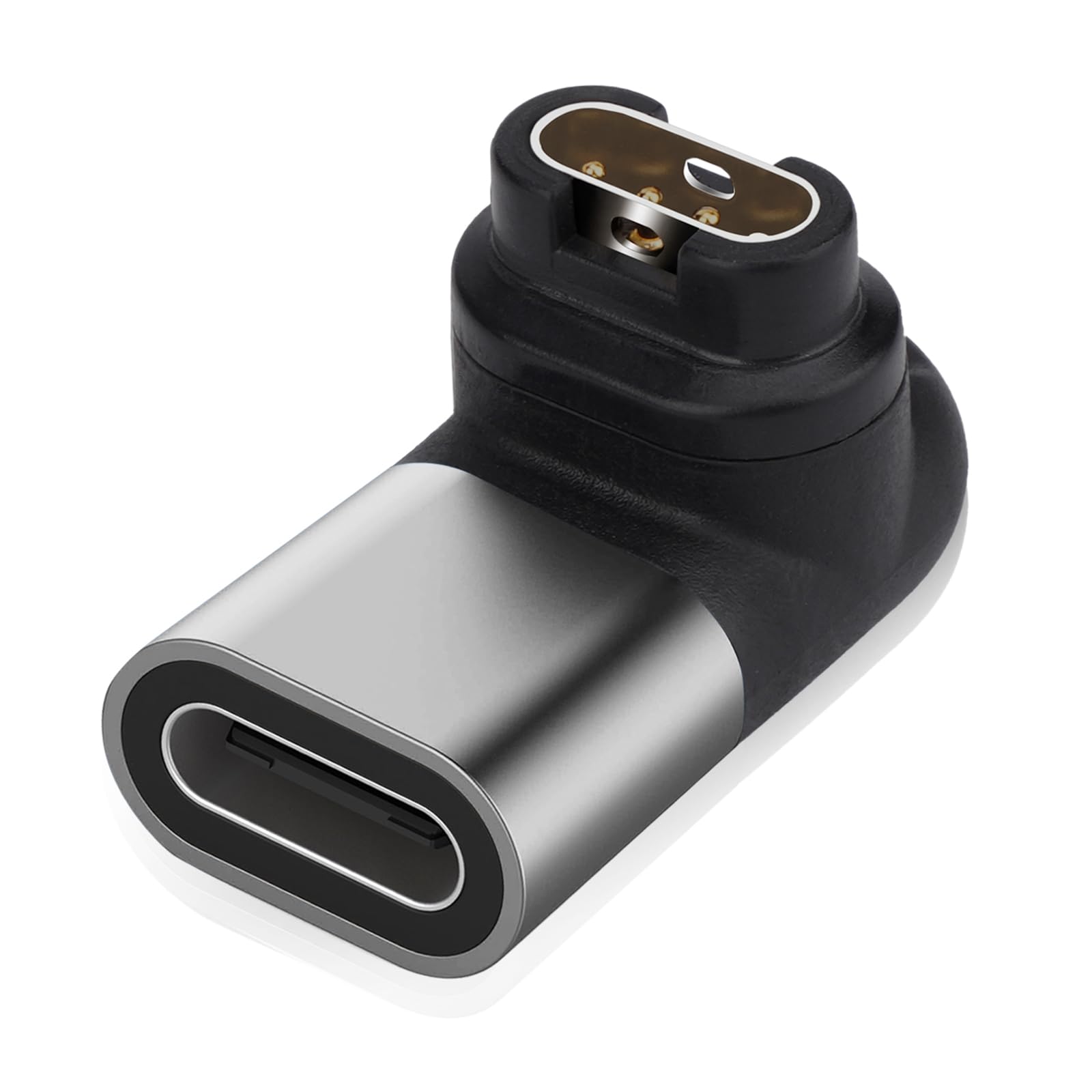 GRABLOOM USB Type C to 4pin Charging Converter Adapter for 6/6S/6X Smartwatch Accessories Charger Connector Charging Converter USB Type C to 4pin Smartwatch Charger Adapter 90° 3
