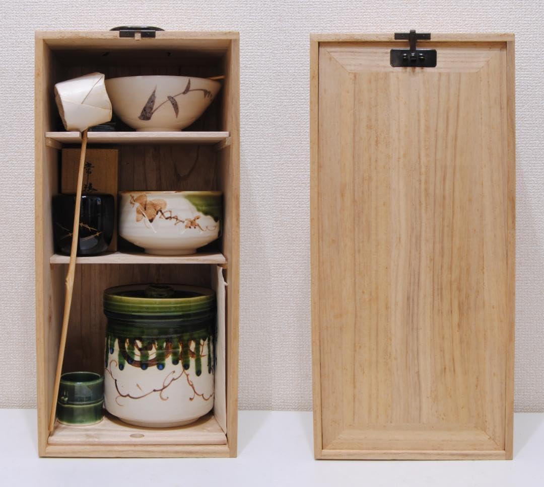 茶箱 短冊箱 茶道具 一式 茶尺 茶碗 棗 水差 香合 👓 茶筅 平 茶箱 短冊箱 茶道具 一式 茶尺 茶碗 棗 水差 香合 👓 茶筅 平