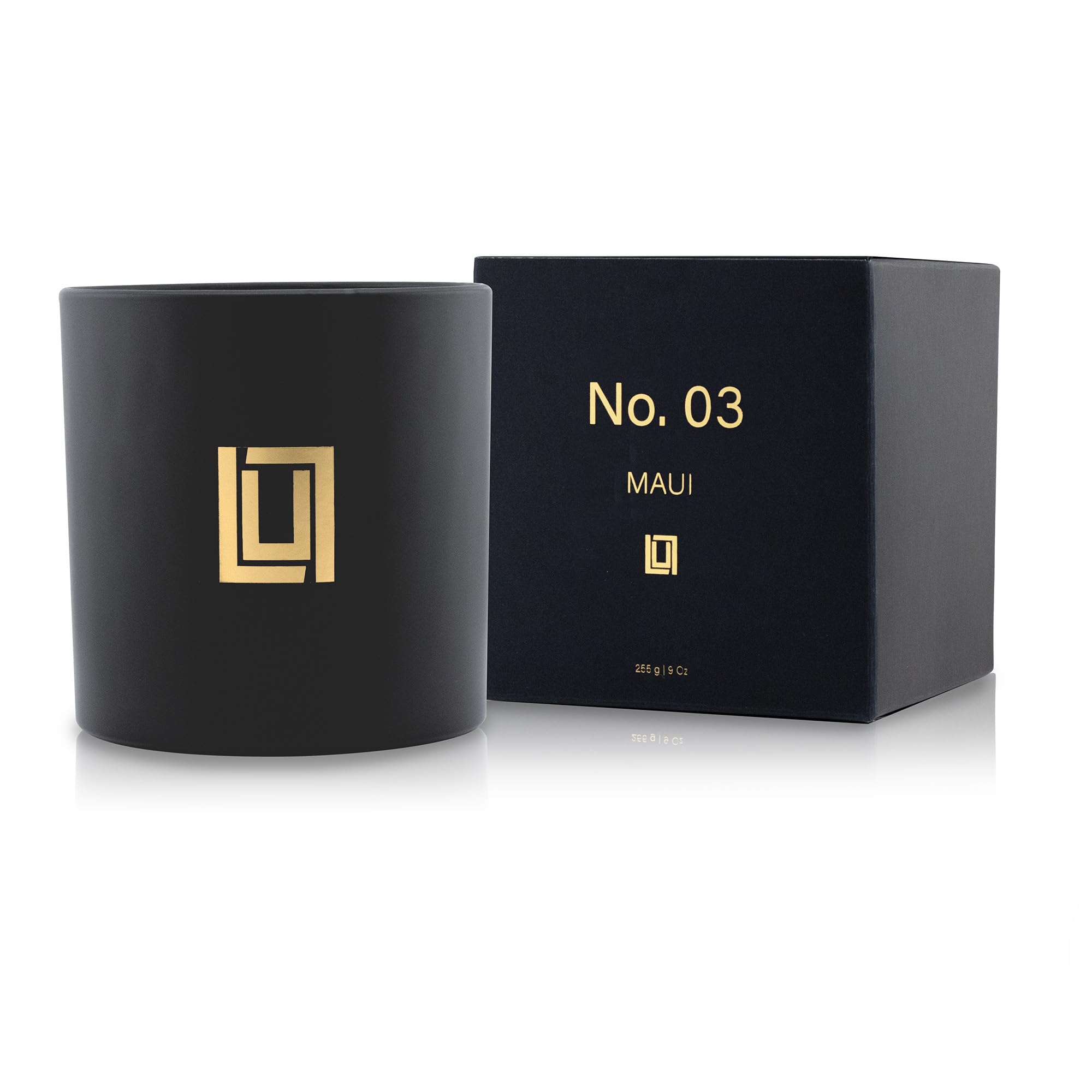 Lulu Candles | No. 03 Maui | Island Mango, Sicilian Citrus, Vanilla | Luxury Scented Soy Jar Candle | Hand Poured in The USA | Highly Scented & Long Lasting (9 Oz. Jar Candle)