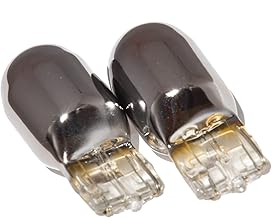 T20 Stealth Bulb, Turn Signal, Front and Rear Compatible, 2-Piece Set, Amber, Shifted Lock, Chrome Plated, Halogen Bulb, No LED, No HyperFlash, Easy Replacement, Turn Signal, 12V Only (T20)