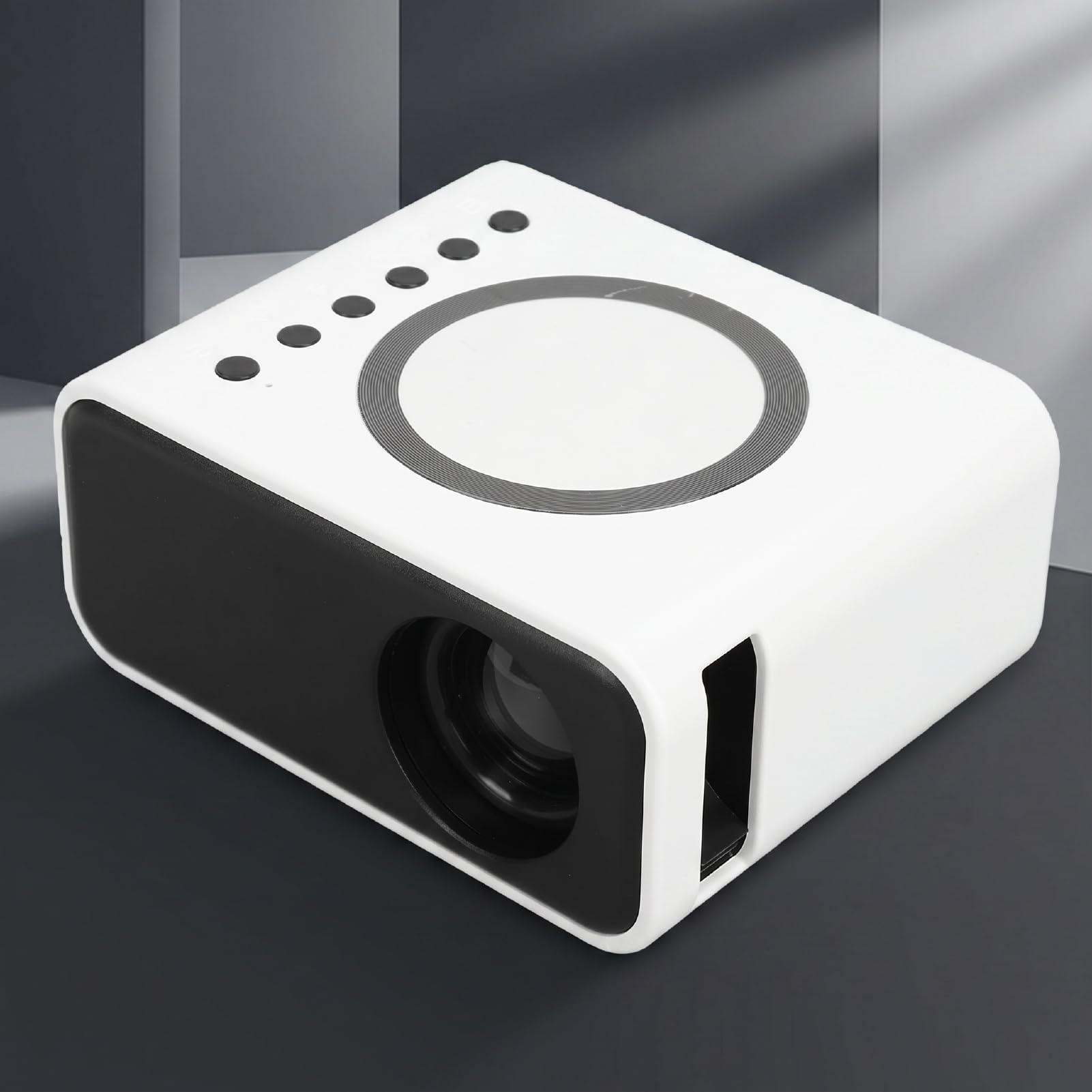 Mini Proyector Portátil, Proyector de Películas LED (Enchufe de