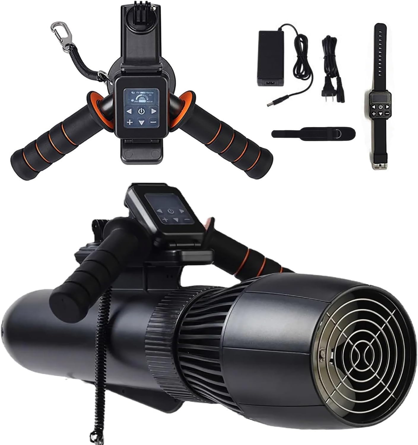 Scooters sous-marins, ensemble de propulseur sous-marin sans balais de 130 minutes, scooter de mer sous-marin électrique de 10 km/h, scooter de plongée for kayaks/bateaux gonflables/planches à pagaie