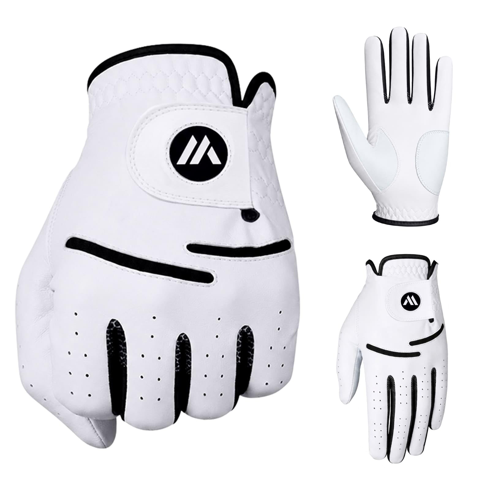 WESTWOOD FOX Golf Gloves for Men & Women–Premium Quality Golf Glove,Breathable Non-Slip Grip,Flexible Comfortable Full Finger Design Left/Right Hand (S, Left Hand (For Right Handed Golfer), Left)