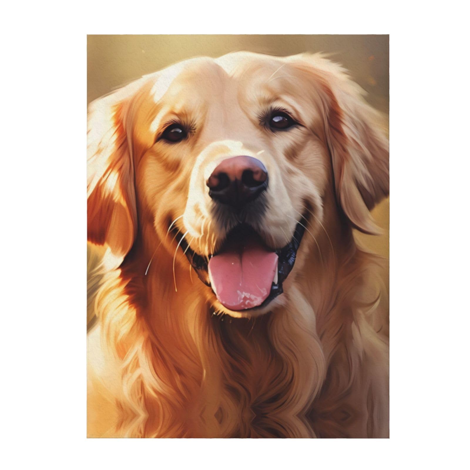 Couverture Golden Retriever plaid ultra doux pour célébrer votre fidèle compagnon