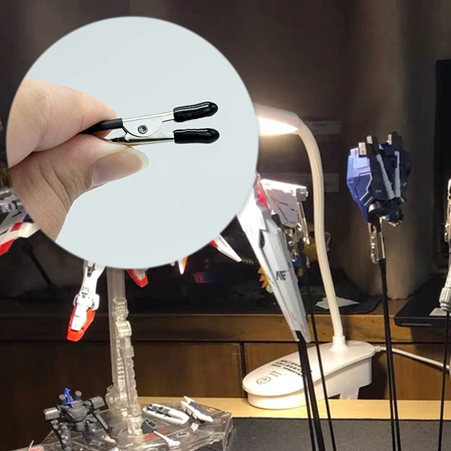 Spray Paint Clamping, Painting Stand Base And Alligator Clip