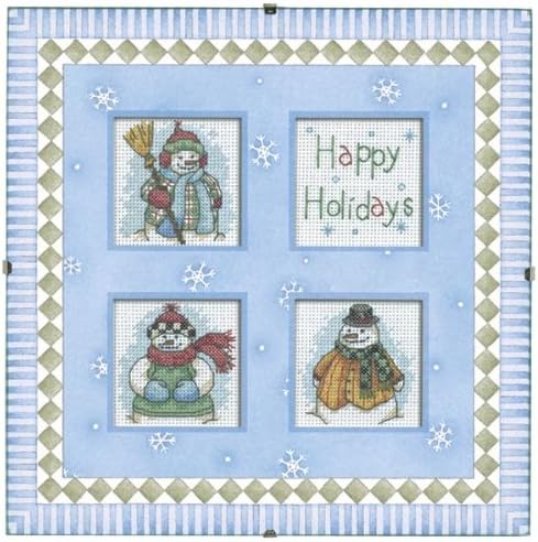 Dimensions Daydreams Debbie Mumm Counted Cross Stitch (8 X 8 Inches) - Frosty Greetings