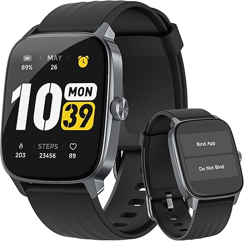 Miniatura 1 de EURANS Smart Watch No AppPhone Required, Long Battery Life Fitness Tracker Watch,HD Screen, Waterproof Activity Tracker with Step Counter for