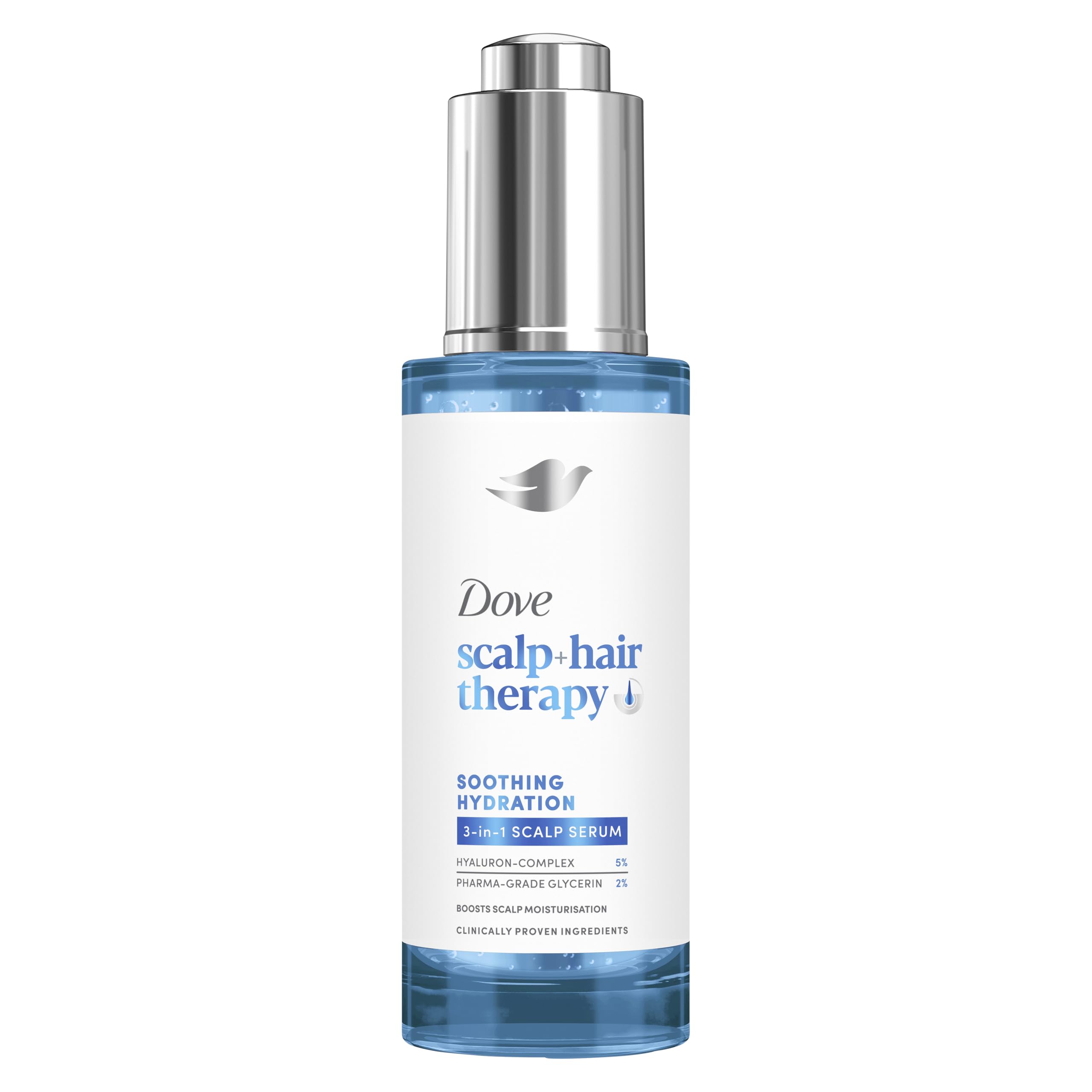 Dove Scalp + Hair Therapy Soothing Hydration 3-in-1 Scalp Serum hair treatment to boost scalp moisturisation 45 ml